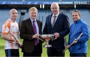 8 December 2016;  In attendance during the Bord na Móna Leinster GAA Series 2017 Launch at Croke Park in Dublin are, from left, David O'Callaghan of Dublin, Pat Fitzgerald of Bord Na Mona, John Horan, Chairman of Leinster Council, and Davy Fitzgerald, Wexford Hurling Manager.  Photo by Sam Barnes/Sportsfile