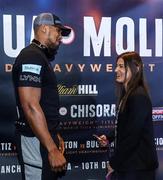 8 December 2016; Anthony Joshua and Katie Taylor during the Anthony Joshua and Eric Molina press conference at the Radisson Hotel in Manchester, England. Photo by Stephen McCarthy/Sportsfile