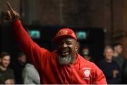 9 December 2016; Former Heavyweight boxing champion Shannon Briggs of United States during the official weigh-in at the Victoria Warehouse in Manchester prior to the Anthony Joshua v Eric Molina fight card at the Manchester Arena in Manchester, England. Photo by Stephen McCarthy/Sportsfile