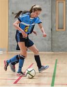 8 November 2016; Niamh Phelan of Presentation Secondary School Kilkenny in action against Loreto Community School, Milford, Co. Donegal, during the Post Primary Schools National Futsal Finals match between Loreto Community School, Milford, Co. Donegal and Presentation Secondary School Kilkenny at Waterford IT Sports Arena in Waterford. Photo by Matt Browne/Sportsfile