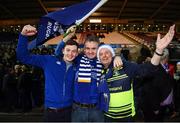 9 December 2016; Leinster supporters, from left, Jack Gardener, Martin Lynch and Gerry Tallon ahead of the European Rugby Champions Cup Pool 4 Round 3 match between Northampton Saints and Leinster at Franklin's Gardens in Northampton, England. Photo by Stephen McCarthy/Sportsfile