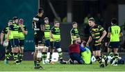 9 December 2016; Dylan Hartley, 2nd from right, of Northampton Saints leaves the pitch after receiving a red card after an alleged incident with Sean O'Brien of Leinster, No. 6, during the European Rugby Champions Cup Pool 4 Round 3 match between Northampton Saints and Leinster at Franklin's Gardens in Northampton, England. Photo by Stephen McCarthy/Sportsfile
