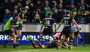 9 December 2016; Isa Nacewa of Leinster scores his side's fifth try during the European Rugby Champions Cup Pool 4 Round 3 match between Northampton Saints and Leinster at Franklin's Gardens in Northampton, England. Photo by Stephen McCarthy/Sportsfile