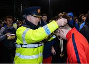 9 December 2016; Jack Nolan, Assistant Commissioner at An Garda presents medals to the runners up of the Over 16 Europa competition during the late Light League Finals event at the Irishtown Stadium in Dublin. Photo by Seb Daly/Sportsfile