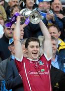 1 May 2011; Galway captain Colin Forde lifts the cup. Cadbury GAA All-Ireland Football U21 Championship Final, Cavan v Galway, Croke Park, Dublin. Picture credit: Daire Brennan / SPORTSFILE