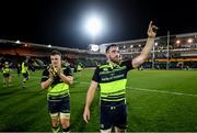 9 December 2016; Jack Conan, right, and Josh van der Flier of Leinster following the European Rugby Champions Cup Pool 4 Round 3 match between Northampton Saints and Leinster at Franklin's Gardens in Northampton, England. Photo by Stephen McCarthy/Sportsfile