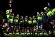 9 December 2016; Jamie Heaslip speaks to his Leinster team-mates following the European Rugby Champions Cup Pool 4 Round 3 match between Northampton Saints and Leinster at Franklin's Gardens in Northampton, England. Photo by Stephen McCarthy/Sportsfile