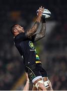 9 December 2016; Courtney Lawes of Northampton Saints during the European Rugby Champions Cup Pool 4 Round 3 match between Northampton Saints and Leinster at Franklin's Gardens in Northampton, England. Photo by Stephen McCarthy/Sportsfile