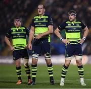 9 December 2016; Leinster players, from left, Sean Cronin, Devin Toner and Jamie Heaslip during the European Rugby Champions Cup Pool 4 Round 3 match between Northampton Saints and Leinster at Franklin's Gardens in Northampton, England. Photo by Stephen McCarthy/Sportsfile