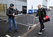 10 December 2016; Ulster captain Rory Best arrives ahead of the European Rugby Champions Cup Pool 5 Round 3 match between Ulster and ASM Clermont Auvergne at the Kingspan Stadium in Belfast. Photo by Ramsey Cardy/Sportsfile