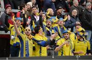 10 December 2016; ASM Clermont Auvergne supporters during the European Rugby Champions Cup Pool 5 Round 3 match between Ulster and ASM Clermont Auvergne at the Kingspan Stadium in Belfast. Photo by Oliver McVeigh/Sportsfile
