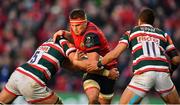 10 December 2016; CJ Stander of Munster is tackled by Graham Kitchener of Leicester Tigers during the European Rugby Champions Cup Pool 1 Round 3 match between Munster and Leicester Tigers at Thomond Park in Limerick. Photo by Brendan Moran/Sportsfile