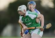 10 December 2016; Liam Ryan of Leinster in action against Seán McInerney of Connacht during the GAA Interprovincial Hurling Championship Semi-Final between Connacht and Leinster at McDonagh Park in Co. Tipperary. Photo by Piaras Ó Mídheach/Sportsfile