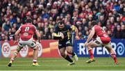 10 December 2016; Davit Zirakashvili of ASM Clermont Auvergne about to be tackled by Wiehahn Herbst, right, and Sean Reidy of Ulster during the European Rugby Champions Cup Pool 5 Round 3 match between Ulster and ASM Clermont Auvergne at the Kingspan Stadium in Belfast. Photo by Oliver McVeigh/Sportsfile