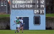 10 December 2016; A general view of the scoreboard after 9 minutes and 37 seconds of injury time was played due to an injury to Leinster's Ryan O'Dwyer during the GAA Interprovincial Hurling Championship Semi-Final between Connacht and Leinster at McDonagh Park in Co. Tipperary. Photo by Piaras Ó Mídheach/Sportsfile