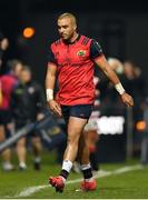 10 December 2016; Simon Zebo of Munster leaves the pitch during the European Rugby Champions Cup Pool 1 Round 3 match between Munster and Leicester Tigers at Thomond Park in Limerick. Photo by Brendan Moran/Sportsfile