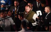 10 December 2016; Former Heavyweight boxing champion Tyson Fury of England in attendance during the Anthony Joshua and Eric Molina fight night at the Manchester Arena in Manchester, England. Photo by Stephen McCarthy/Sportsfile