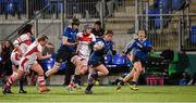 10 December 2016; Ailsa Hughes of Leinster beats the Ulster defence on her way to scoring a try during the Women's Interprovincial Rugby Championship Round 2 match between Leinster and Ulster at Donnybrook Stadium in Dublin. Photo by Matt Browne/Sportsfile