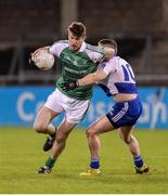 10 December 2016; Shane O'Rourke of Leinster in action against Fintan Cregg of Connacht during the GAA Interprovincial Football Championship Semi-Final between Connacht and Leinster at Parnell Park in Dublin. Photo by Daire Brennan/Sportsfile
