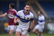 27 November 2016; Shane Carthy of St. Vincent's celebrates a score during the AIB Leinster GAA Football Senior Club Championship Semi-Final game between St. Columbas and St. Vincent's at Glennon Bros Pearse Park in Longford. Photo by Ramsey Cardy/Sportsfile