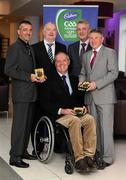 6 May 2011; Legends of Gaelic Games who were honoured at the Cadbury Gaelic Writers Awards, clockwise, from left, Martin Storey, Wexford, Richie Bennis, Limerick, Nicky English, Tipperary, Martin McHugh, Donegal and Matt Connor, Offaly. 2011 Cadbury Gaelic Writers Association Awards, Louis Fitzgerald Hotel, Clondalkin, Dublin. Picture credit: Brendan Moran / SPORTSFILE