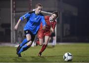 30 November 2016; Claire Walsh of UCD Waves in action against Leanne Kiernan of Shelbourne during the Continental Tyres Women's National League match between Shelbourne and UCD Waves at Morton Stadium in Santry, Dublin. Photo by Stephen McCarthy/Sportsfile