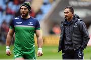 11 December 2016; Connacht head coach Pat Lam, right, and John Muldoon prior to the European Rugby Champions Cup Pool 2 Round 3 match between Wasps and Connacht at the Ricoh Arena in Coventry, England. Photo by Stephen McCarthy/Sportsfile