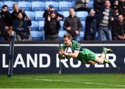 11 December 2016; Kieran Marmion of Connacht dives over to score his side's first try during the European Rugby Champions Cup Pool 2 Round 3 match between Wasps and Connacht at the Ricoh Arena in Coventry, England. Photo by Stephen McCarthy/Sportsfile