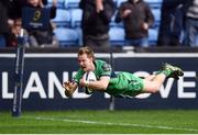 11 December 2016; Kieran Marmion of Connacht dives over to score his side's first try during the European Rugby Champions Cup Pool 2 Round 3 match between Wasps and Connacht at the Ricoh Arena in Coventry, England. Photo by Stephen McCarthy/Sportsfile