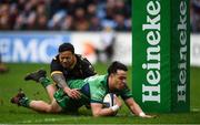 11 December 2016; Rory Parata of Connacht goes over to score his side's second try during the European Rugby Champions Cup Pool 2 Round 3 match between Wasps and Connacht at the Ricoh Arena in Coventry, England. Photo by Stephen McCarthy/Sportsfile