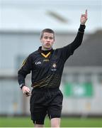 11 December 2016; Referee Padraig Hughes during the O'Fiaich Cup Semi Final match between Tyrone and Louth at St Oliver Plunkett Park in Crossmaglen, Armagh. Photo by Oliver McVeigh/Sportsfile