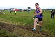 11 December 2016; Scott Rankin, Foyle Valley A.C, Co. Derry, leads the Novice Men's 6000m race during the Irish Life Health Novice & Juvenile Uneven Age National Cross Country Championships at Dundalk I.T. in Co. Louth. Photo by Seb Daly/Sportsfile