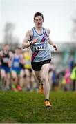 11 December 2016; Paul O'Donnell, Dundrum South Dublin A.C, leads the Boys U19 6000m race during the Irish Life Health Novice & Juvenile Uneven Age National Cross Country Championships at Dundalk I.T. in Co. Louth. Photo by Seb Daly/Sportsfile