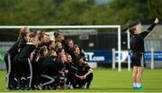 23 August 2016; Wexford Youths WFC players pose for a team selfie ahead of the UEFA Women’s Champions League Qualifying Group game between Wexford Youths WFC and Biik-Kazygurt at Ferrycarrig Park in Wexford. Photo by Seb Daly/Sportsfile
