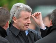 5 May 2011; Ryanair Chief Executive Michael O'Leary in the parade ring before he sent out his horse Carlito Brigante for the Ladbrokes.com World Series Hurdle. Punchestown Irish National Hunt Festival 2011, Punchestown, Co. Kildare. Picture credit: Barry Cregg / SPORTSFILE