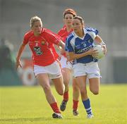 7 May 2011; Tracey Lawlor, Laois, in action against Juliet Murphy, Cork. Bord Gais Energy National Football League Division One Final, Cork v Laois, Parnell Park, Donnycarney, Dublin. Picture credit: Ray McManus / SPORTSFILE