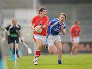 7 May 2011; Valerie Mulcahy, Cork, in action against Ellen Healy, Laois. Bord Gais Energy National Football League Division One Final, Cork v Laois, Parnell Park, Donnycarney, Dublin. Picture credit: Ray McManus / SPORTSFILE