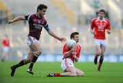23 April 2011; Liam Shevlin, Louth, in action against Paul Sharry, Westmeath. Allianz GAA Football Division 3 Final, Louth v Westmeath, Croke Park, Dublin. Picture credit: Barry Cregg / SPORTSFILE