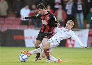 9 May 2011; Killian Brennan, Bohemians, holds off the challenge of Daniel Kearns, Dundalk. Airtricity League Premier Division, Bohemians v Dundalk, Dalymount Park, Dublin. Picture credit: Brendan Moran / SPORTSFILE