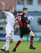 9 May 2011; Anto Flood, Bohemians, in action against Colin Hawkins, Dundalk. Airtricity League Premier Division, Bohemians v Dundalk, Dalymount Park, Dublin. Picture credit: Brendan Moran / SPORTSFILE