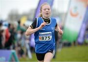 11 December 2016; Aimee Hayde, Newport A.C, Co. Tipperary, on her way to finishing third in the Girls U15 3500m race during the Irish Life Health Novice & Juvenile Uneven Age National Cross Country Championships at Dundalk I.T. in Co. Louth. Photo by Seb Daly/Sportsfile