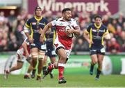 10 December 2016; Charles Piutau of Ulster during the European Rugby Champions Cup Pool 5 Round 3 match between Ulster and ASM Clermont Auvergne at the Kingspan Stadium in Belfast. Photo by Oliver McVeigh/Sportsfile