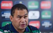 13 December 2016; Connacht head coach Pat Lam during a press conference at the Sportsground in Galway. Photo by Seb Daly/Sportsfile