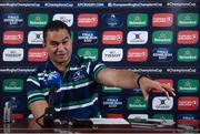 13 December 2016; Connacht head coach Pat Lam during a press conference at the Sportsground in Galway. Photo by Seb Daly/Sportsfile