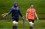 14 December 2016; Dave Foley and Peter O'Mahony of Munster make their way out for squad training at the University of Limerick in Limerick. Photo by Diarmuid Greene/Sportsfile