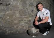 12 May 2011; Kildare footballer Peter Kelly, pictured with the Leinster Senior Football Championship trophy, at the launch of the 2011 Leinster GAA Senior Football & Hurling Championships. Arás Laighean, Portlaoise, Co. Laois. Picture credit: Barry Cregg / SPORTSFILE