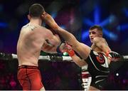 16 December 2016; Blaine O'Driscoll, right, in action against Neil Ward during their bantamweight bout at BAMMA 27 in the 3 Arena in Dublin. Photo by Ramsey Cardy/Sportsfile