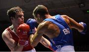 16 December 2016; Emmet Brennan of Ireland, left, in action against George Crotty of England during their 81kg bout at the Ireland v England Boxing International in the National Stadium, Dublin. Photo by Piaras Ó Mídheach/Sportsfile