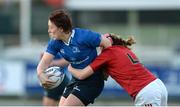 17 December 2016; Lindsay Peat of Leinster is tackled by Orlaith Buckley of Munster during the Women's Interprovincial Rugby Championship Round 3 match between Leinster and Munster at Donnybrook Stadium, Dublin. Photo by Piaras Ó Mídheach/Sportsfile