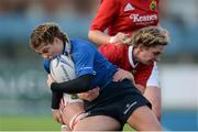 17 December 2016; Ailsa Hughes of Leinster is tackled by Siobhán Fleming of Munster during the Women's Interprovincial Rugby Championship Round 3 match between Leinster and Munster at Donnybrook Stadium, Dublin. Photo by Piaras Ó Mídheach/Sportsfile